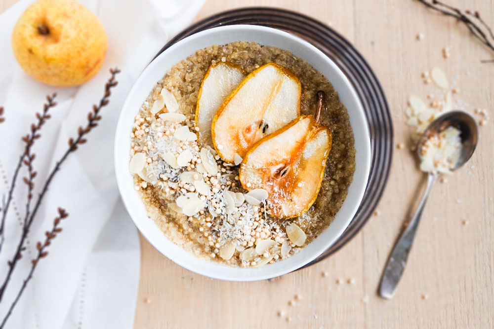 quinoa-porridge mit karamellisierten birnen (1 von 1)